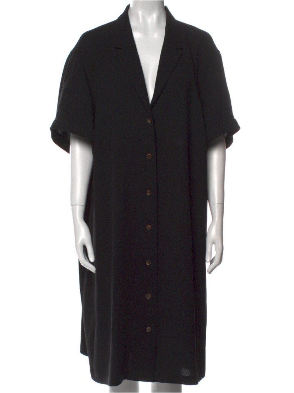 Lafayette 148 Midi Shirtdress - Black - 3X